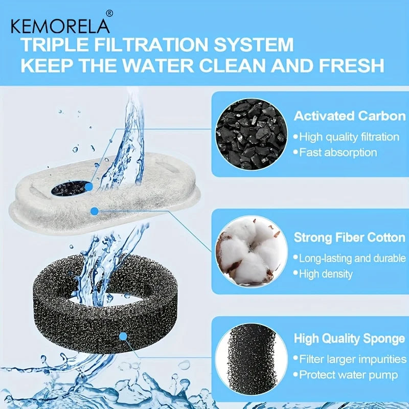 Cat Water Fountain Filters — Pet Healthy Water Care Accessory