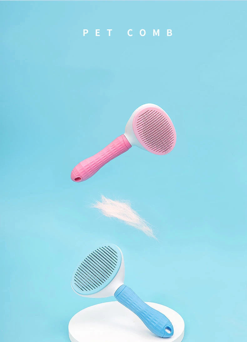 Professional Pet  Hair Brush & Comb- Gentle Detangler for Dogs &Cats , Long Hair Grooming