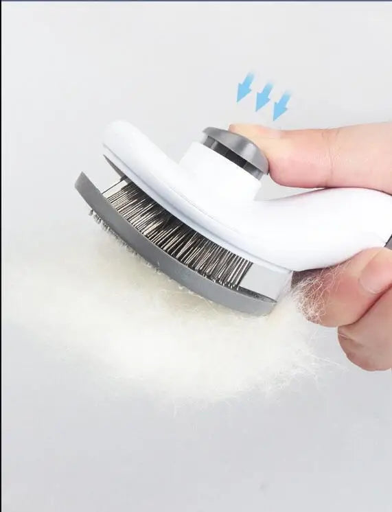 Professional Pet  Hair Brush & Comb- Gentle Detangler for Dogs &Cats , Long Hair Grooming