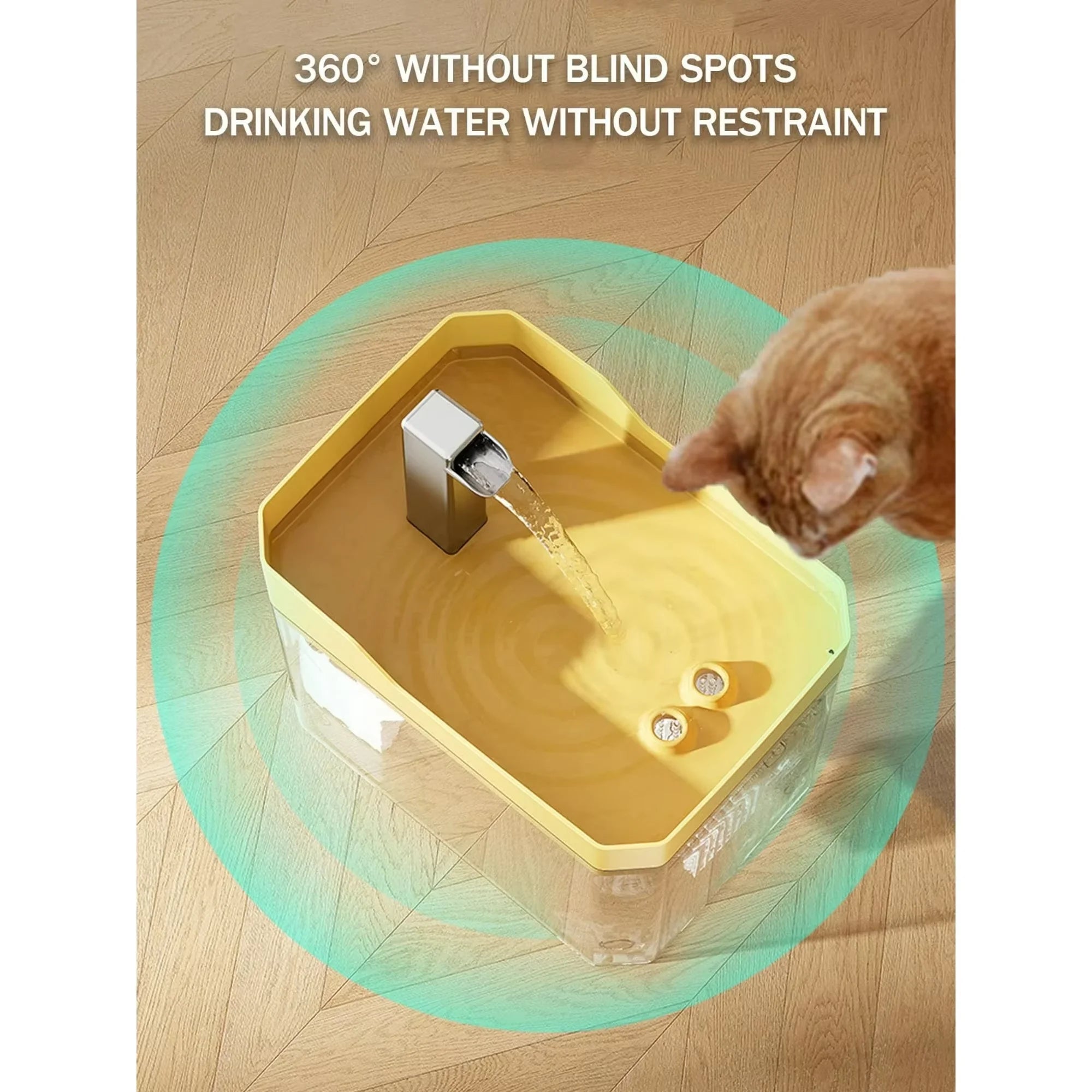 Smart Cat Water Fountain 2.2L — Silent Pump & Filter