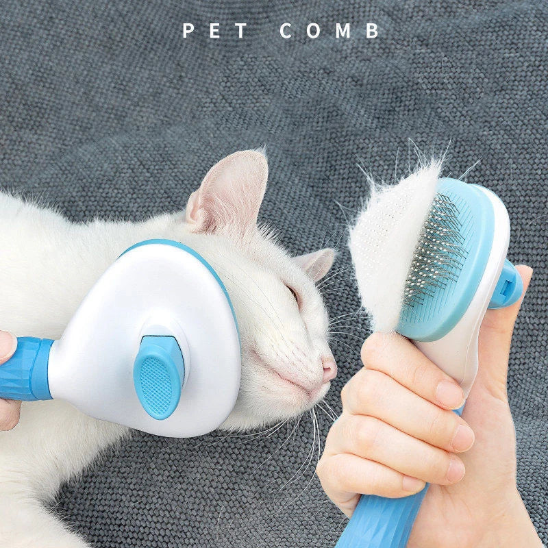 Professional Pet  Hair Brush & Comb- Gentle Detangler for Dogs &Cats , Long Hair Grooming