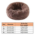 Cozy Donut Cat Bed — Soft Plush Washable