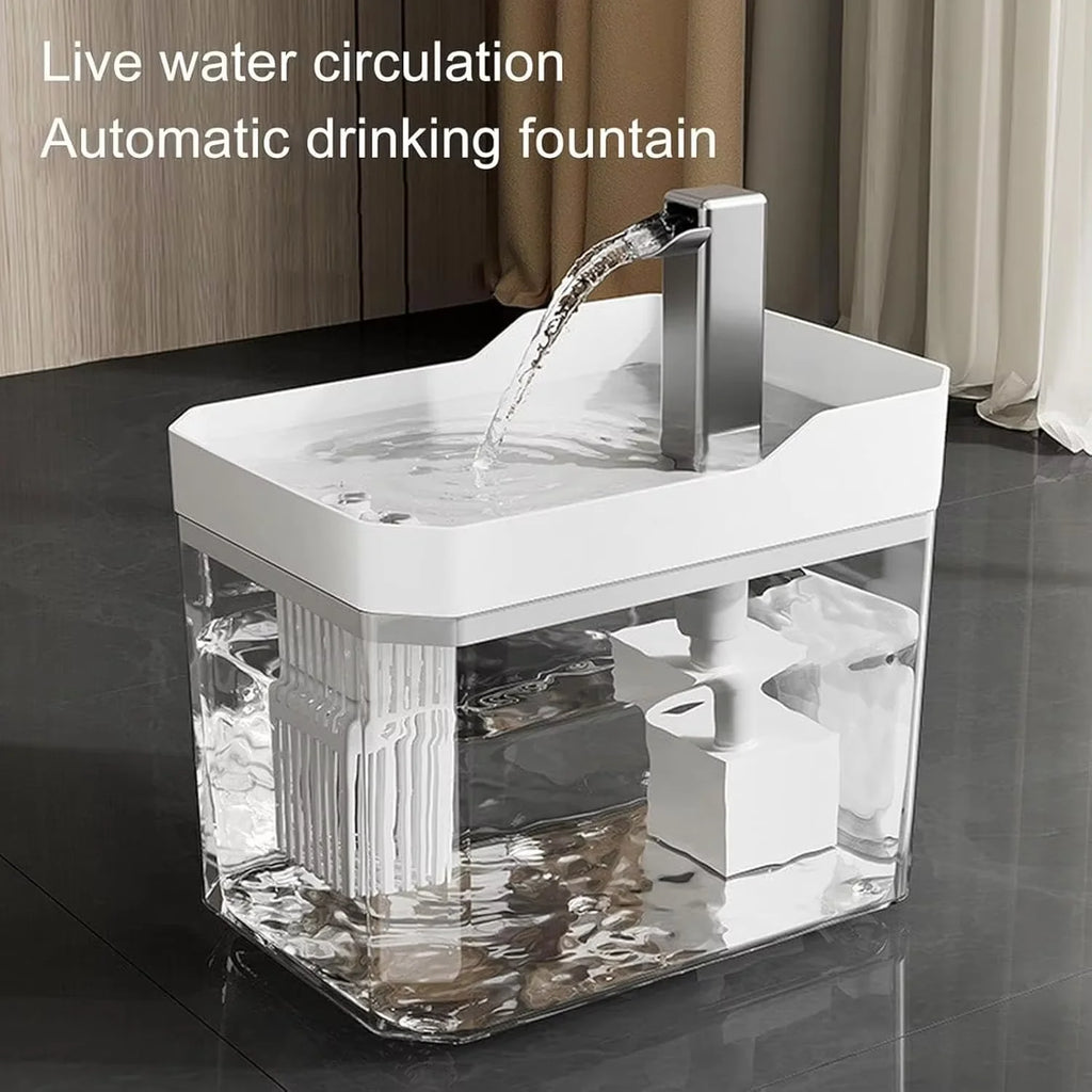 Smart Cat Water Fountain 2.2L — Silent Pump & Filter