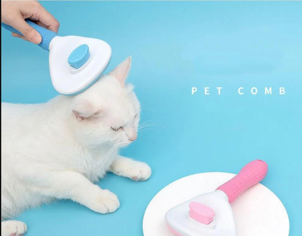 Professional Pet  Hair Brush & Comb- Gentle Detangler for Dogs &Cats , Long Hair Grooming